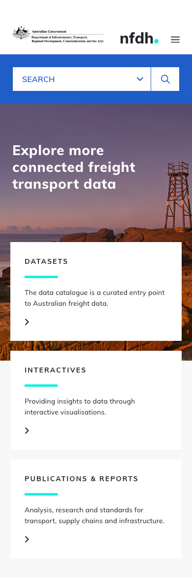 National Freight Data Hub website