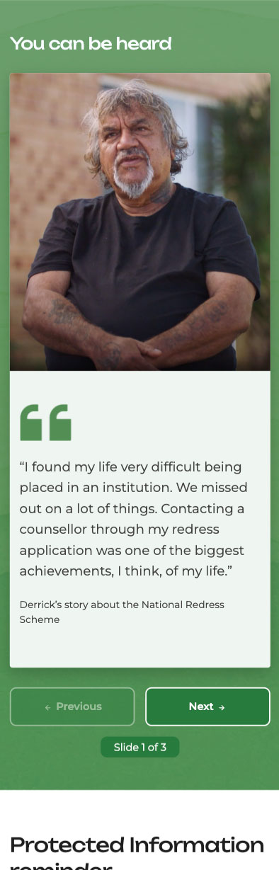 National Redress Scheme website