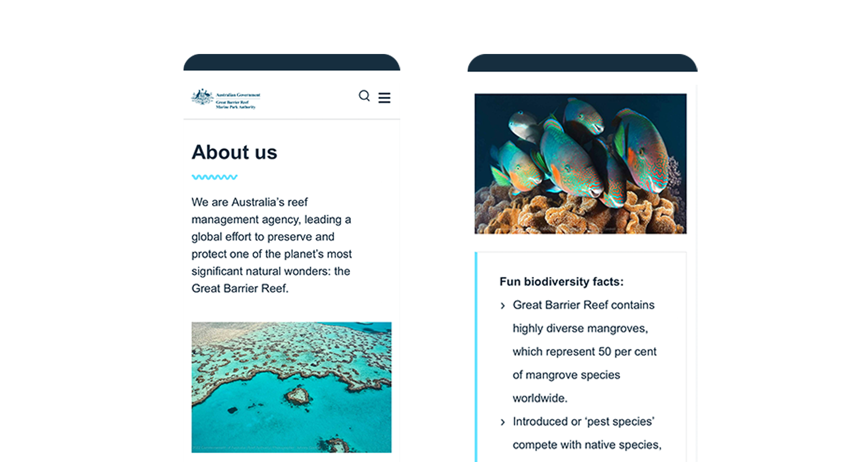 Great Barrier Reef Marine Park Authority website