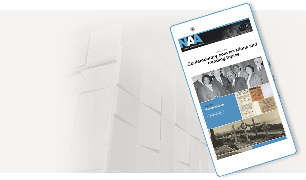 National Archives of Australia website
