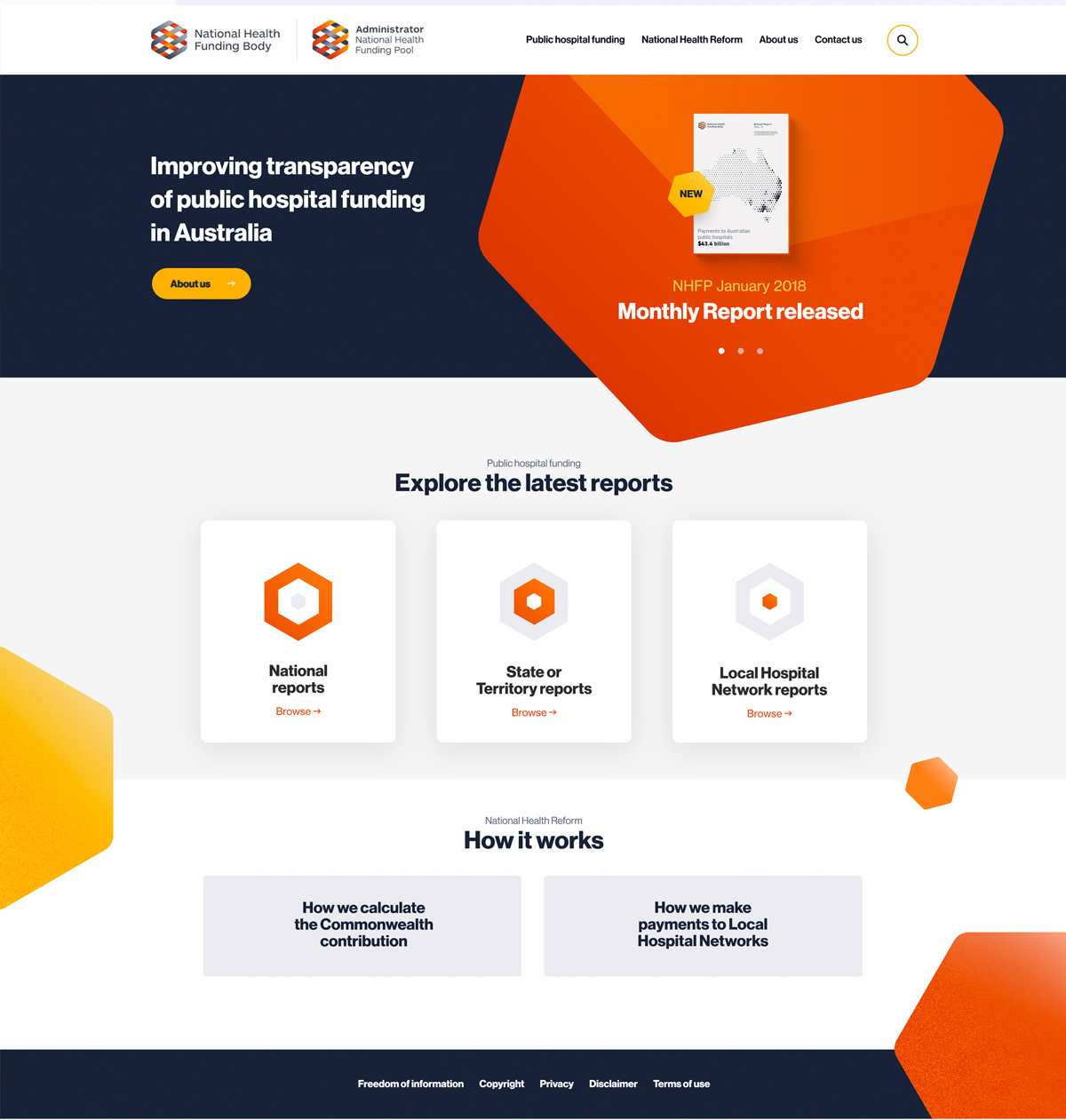 National Health Funding Body website