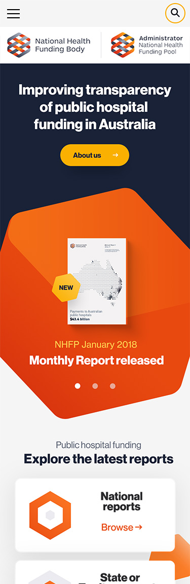 National Health Funding Body website