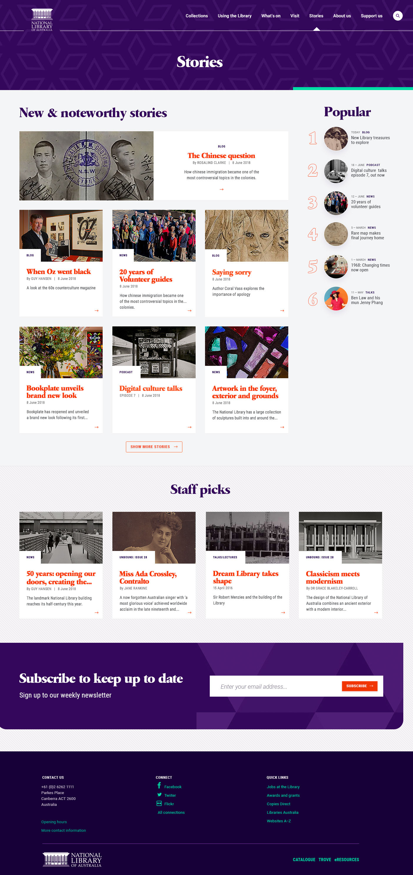 National Library of Australia website